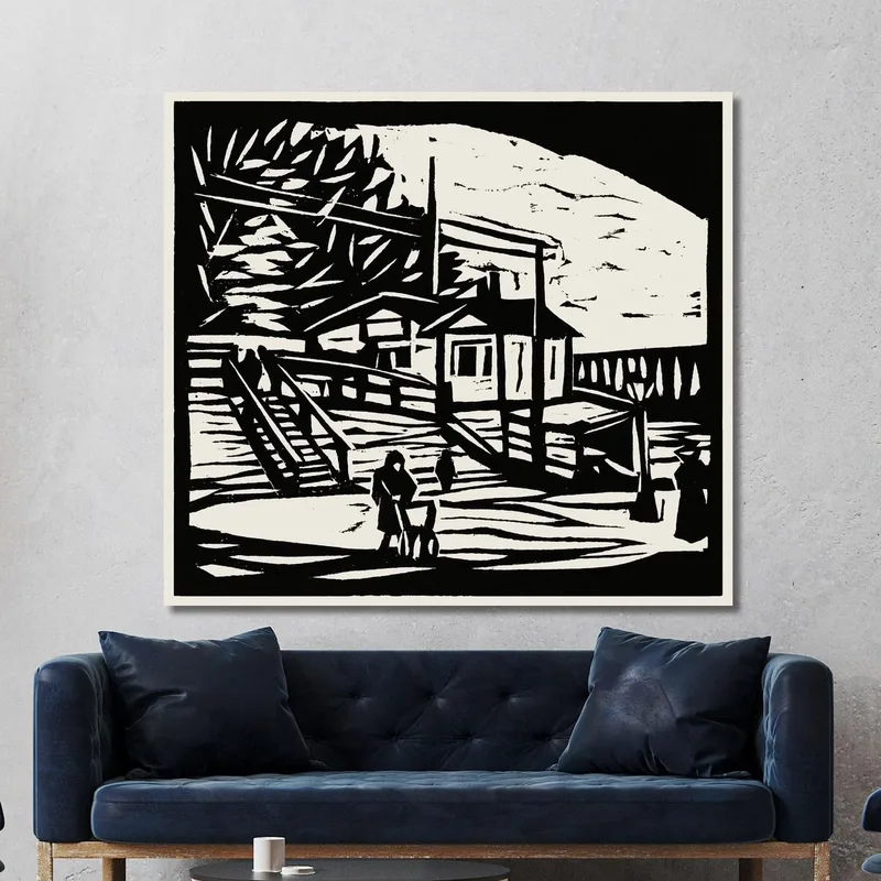 Cobertizo A Orillas Del Elba Ernst Ludwig Kirchner