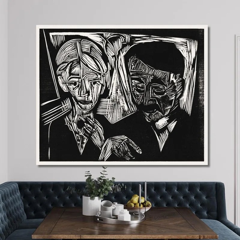 The Married Couple Müller 1919 By The Ernst Ludwig Kirchner