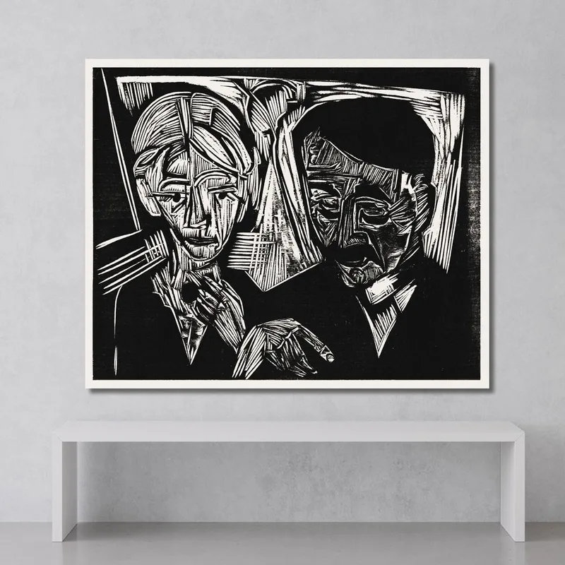 The Married Couple Müller 1919 By The Ernst Ludwig Kirchner