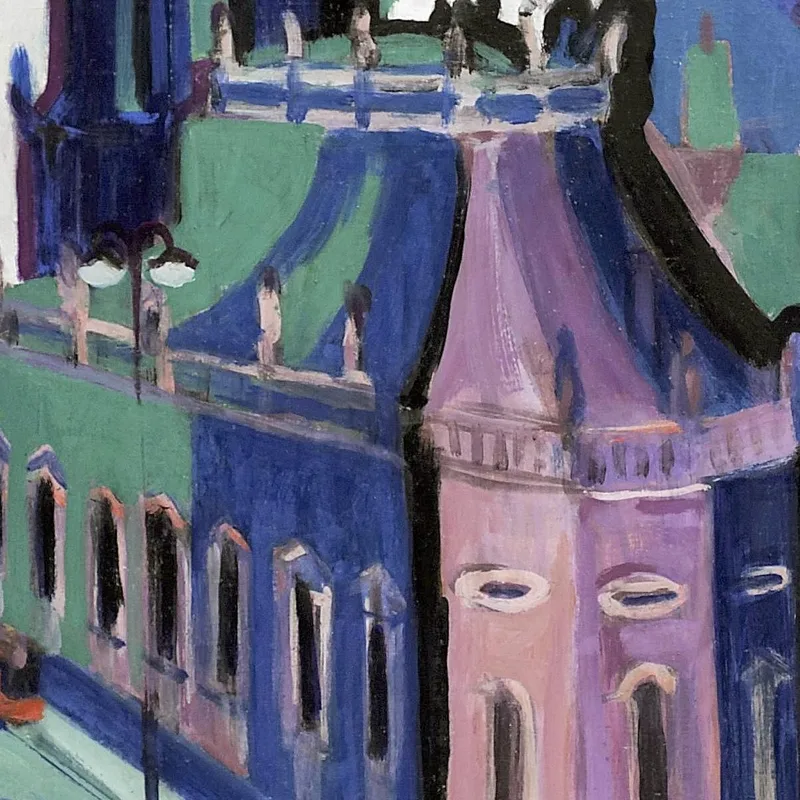 View Of Dresden Castle Square 1926 Ernst Ludwig Kirchner