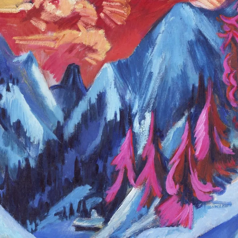 Winter Landscape In Moonlight 1919 Ernst Ludwig Kirchner