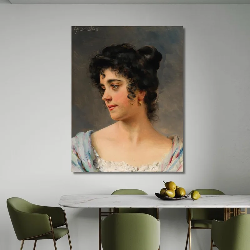 Una Bella Donna Veneziana Eugen von Blaas