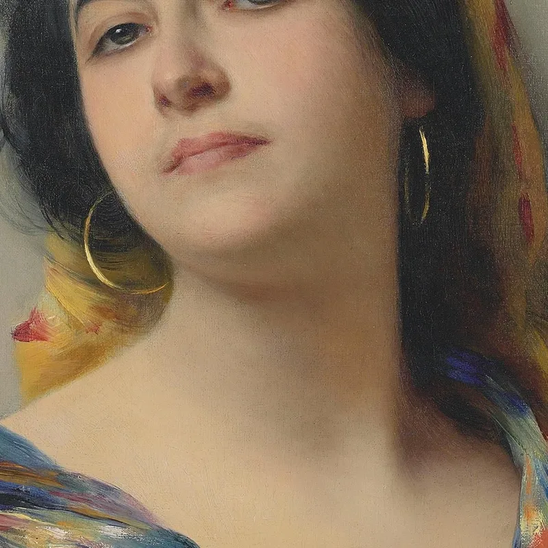 A Young Beauty Eugen von Blaas