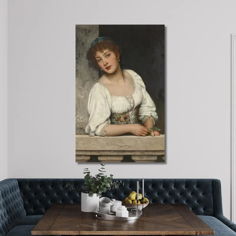 Ragazza Alla Finestra Eugen von Blaas