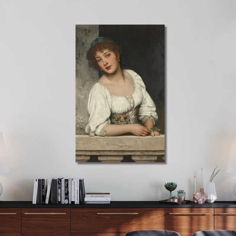 Ragazza Alla Finestra Eugen von Blaas