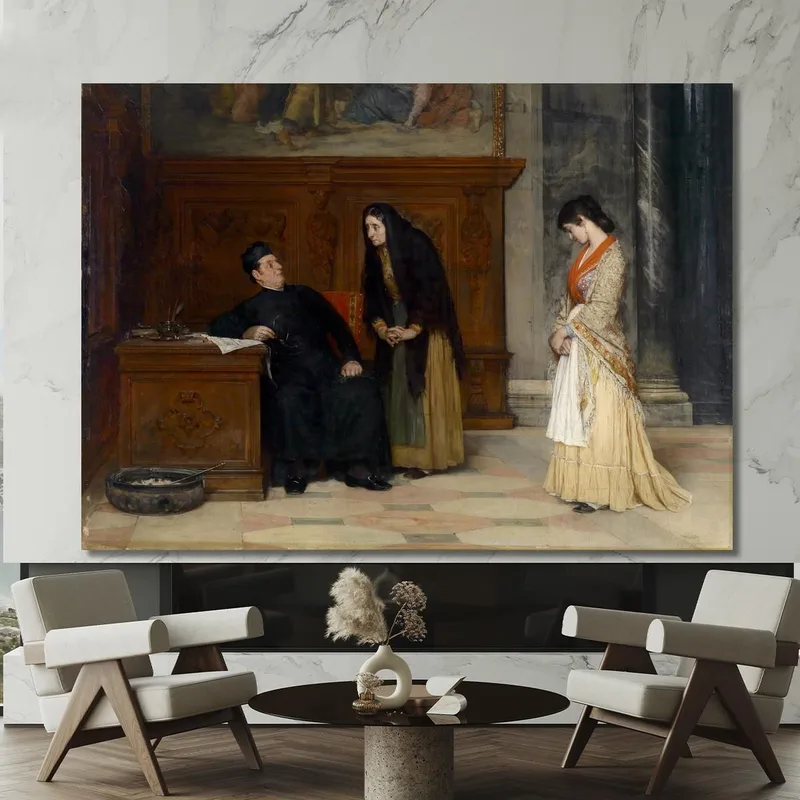 In Der Sakristei Eugen von Blaas