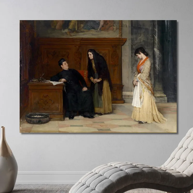 In Der Sakristei Eugen von Blaas