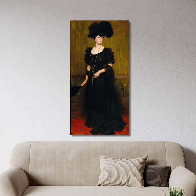 Portrait De Madame Lebreton Eugen von Blaas