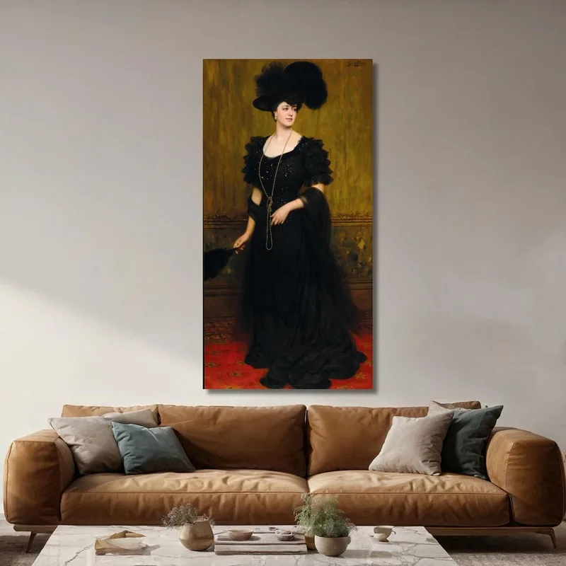Portrait De Madame Lebreton Eugen von Blaas