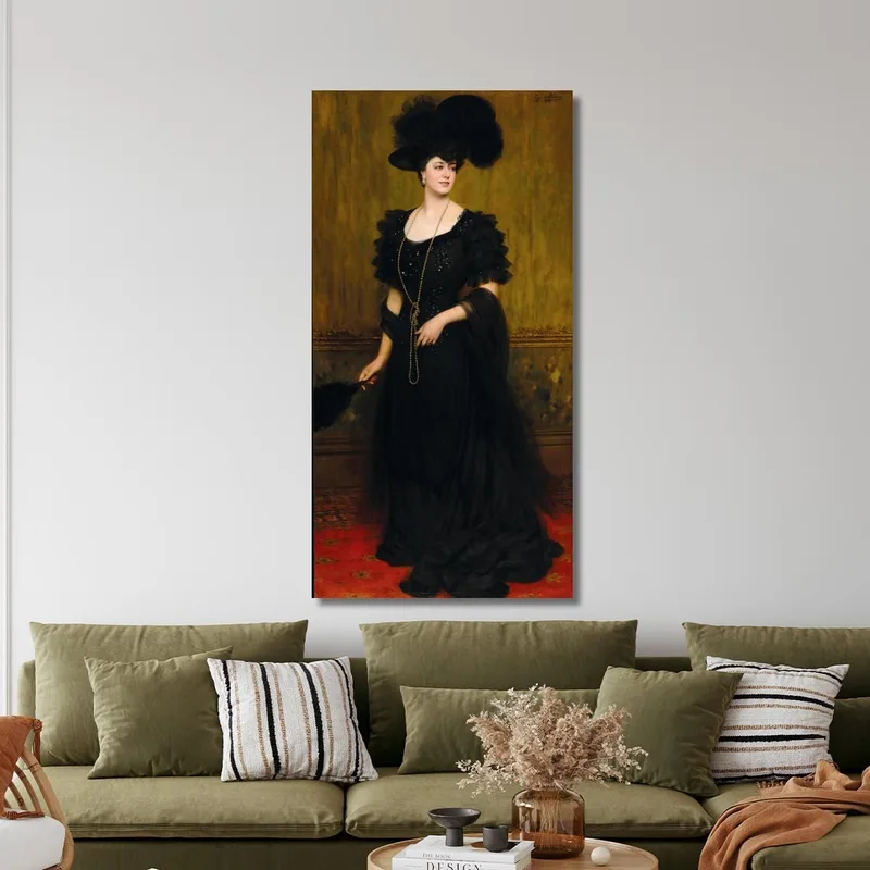 Portrait De Madame Lebreton Eugen von Blaas