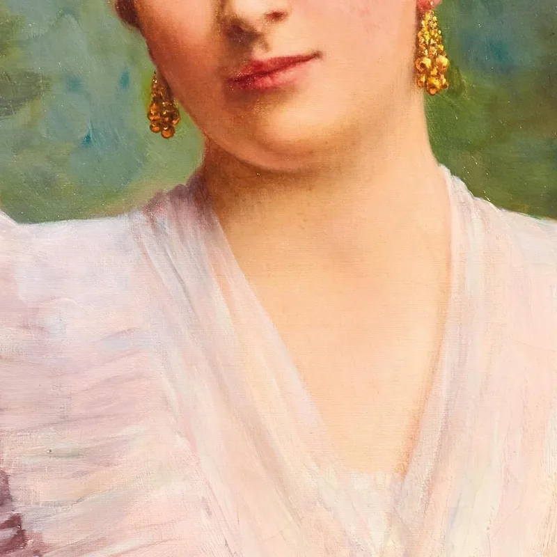 Porträt Von Olga Sardegna Daverio Eugen von Blaas