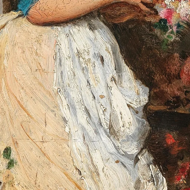 Venezianisches Blumenmädchen Eugen von Blaas