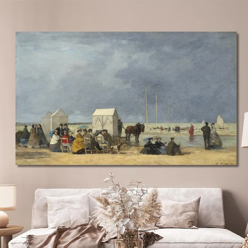 L'Heure Du Bain À Deauville Eugène Boudin