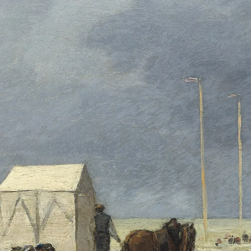 L'Heure Du Bain À Deauville Eugène Boudin