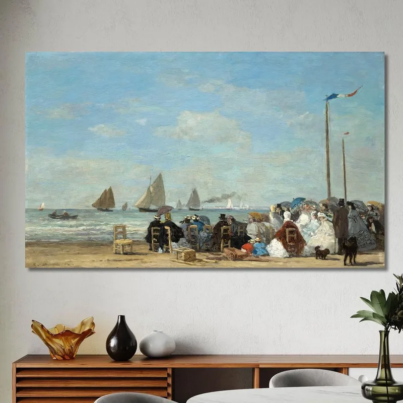 Scene Di Spiaggia A Trouville Eugène Boudin