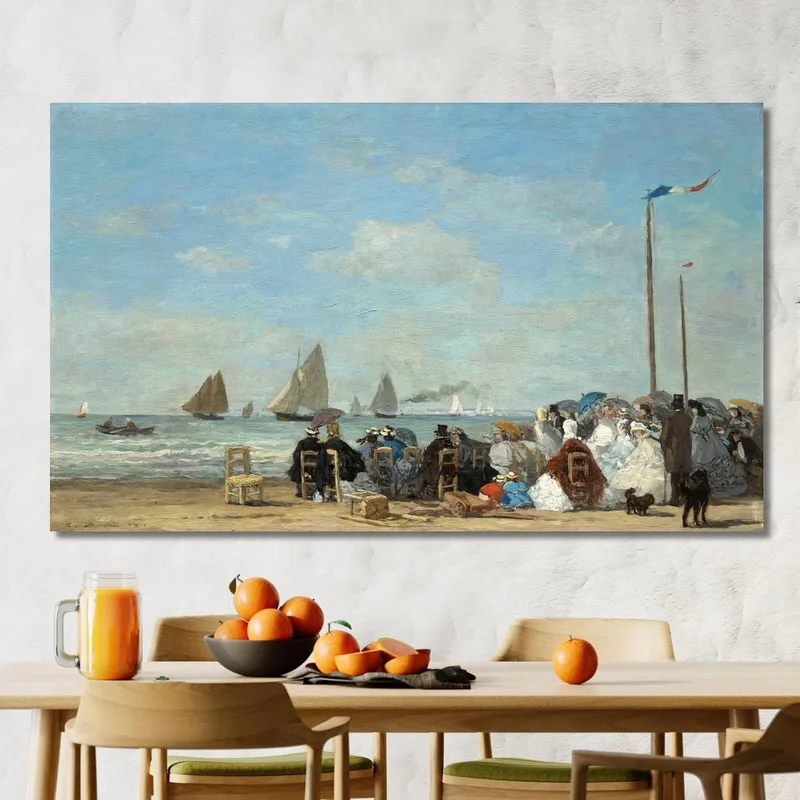 Scene Di Spiaggia A Trouville Eugène Boudin