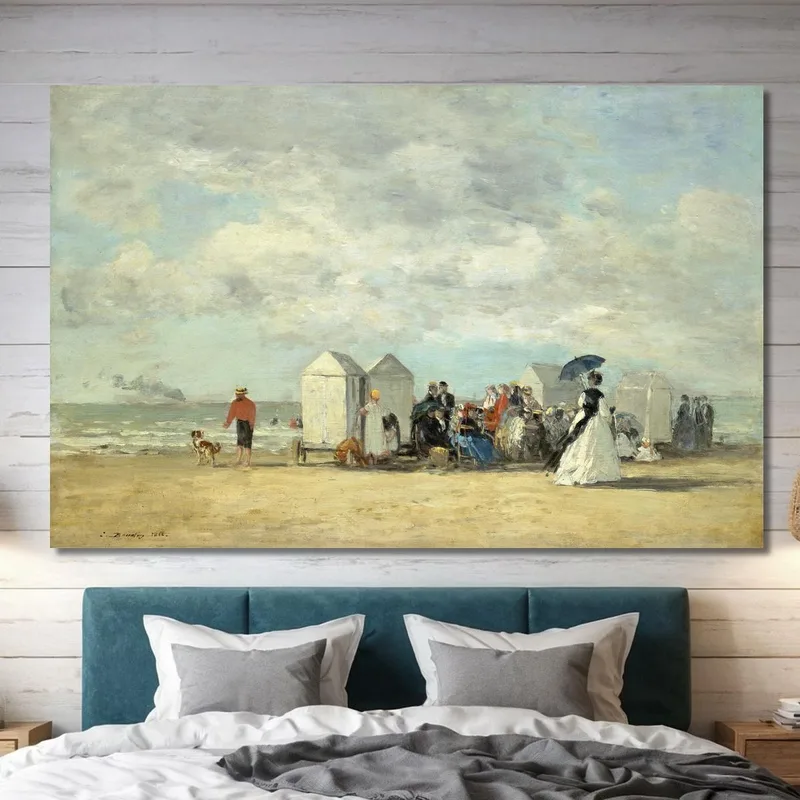 Scene Di Spiaggia Eugène Boudin