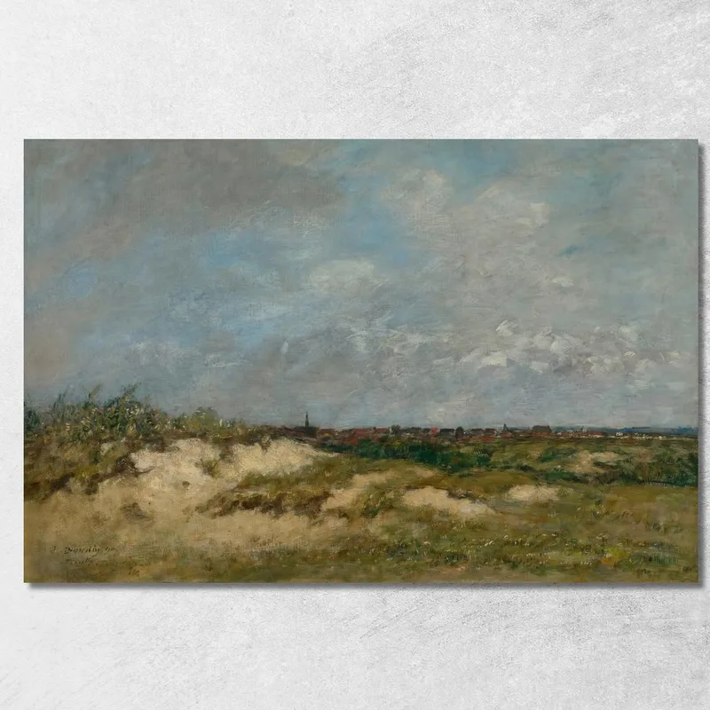 Berck, Le Dune Con Mare Agitato Eugène Boudin quadro stampa su tela