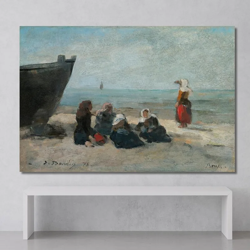 Berck, Pescatrici In Attesa Del Ritorno Delle Barche Eugène Boudin
