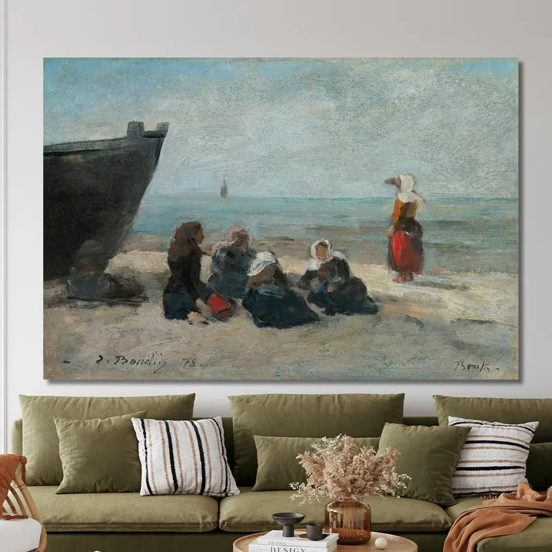 Berck, Pescatrici In Attesa Del Ritorno Delle Barche Eugène Boudin