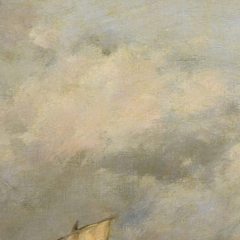 Berck, La Partenza Delle Barche Eugène Boudin