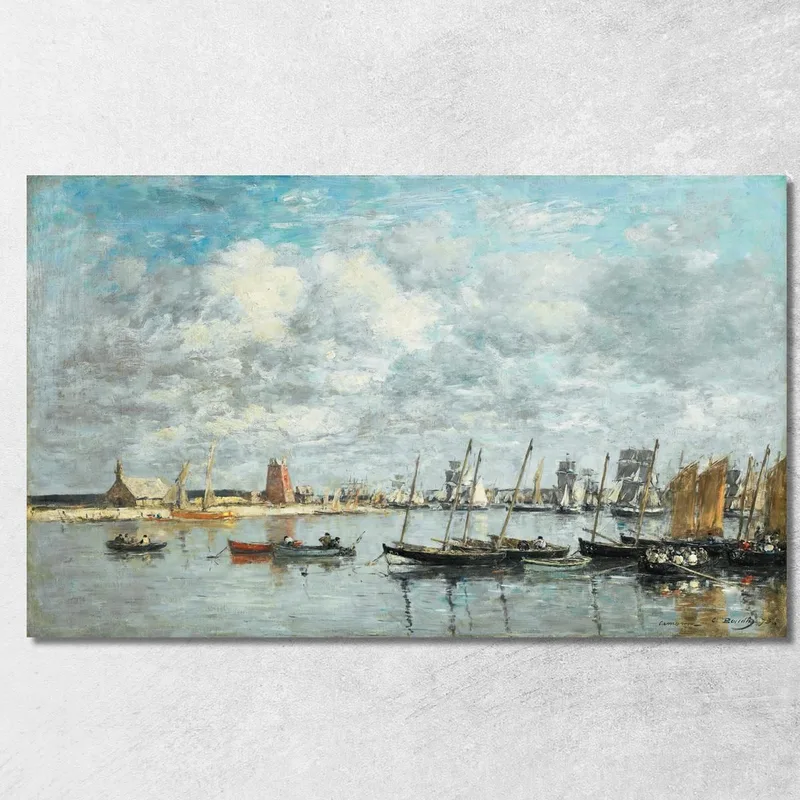 Camaret, Il Porto Eugène Boudin quadro stampa su tela