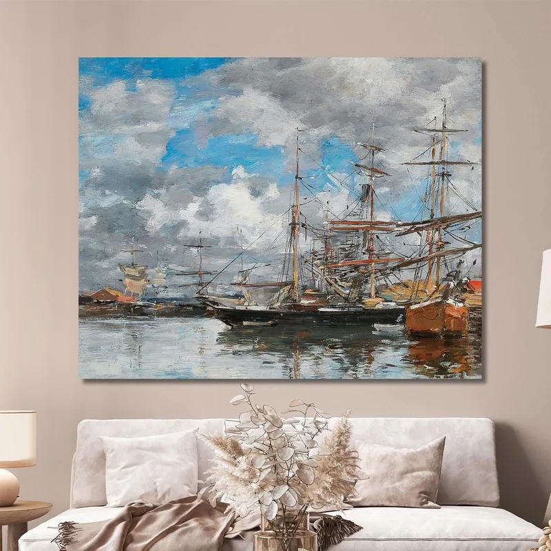 Il Bacino Di Deauville Eugène Boudin