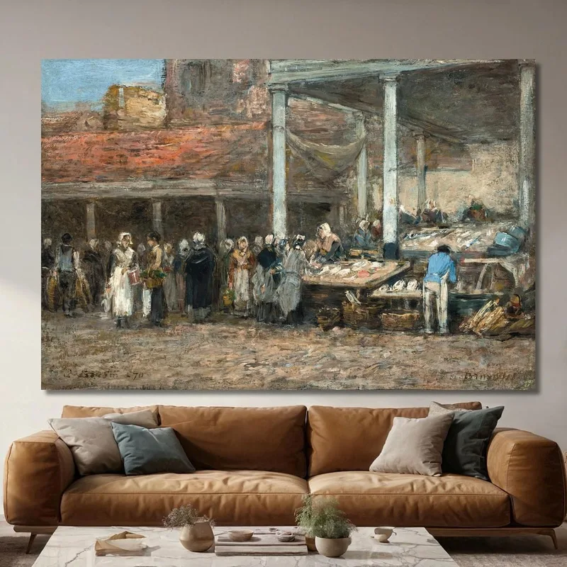 L’Antico Mercato Del Pesce A Bruxelles Eugène Boudin