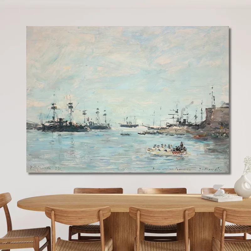 Lo Squadrone Davanti A Villefranche Eugène Boudin