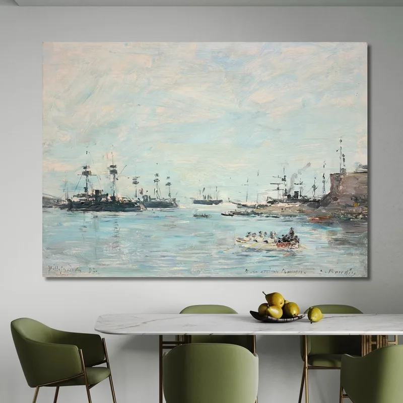 Lo Squadrone Davanti A Villefranche Eugène Boudin