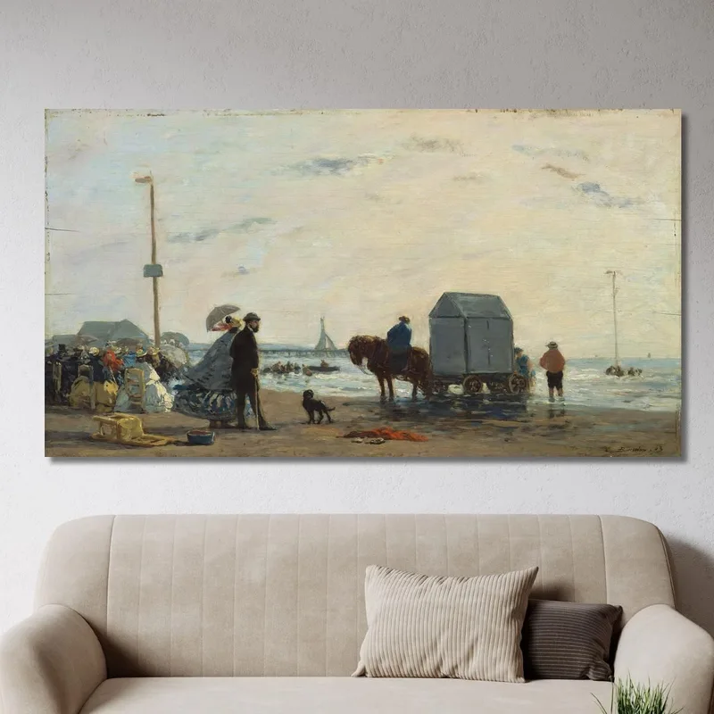 Sulla Spiaggia A Trouville Eugène Boudin