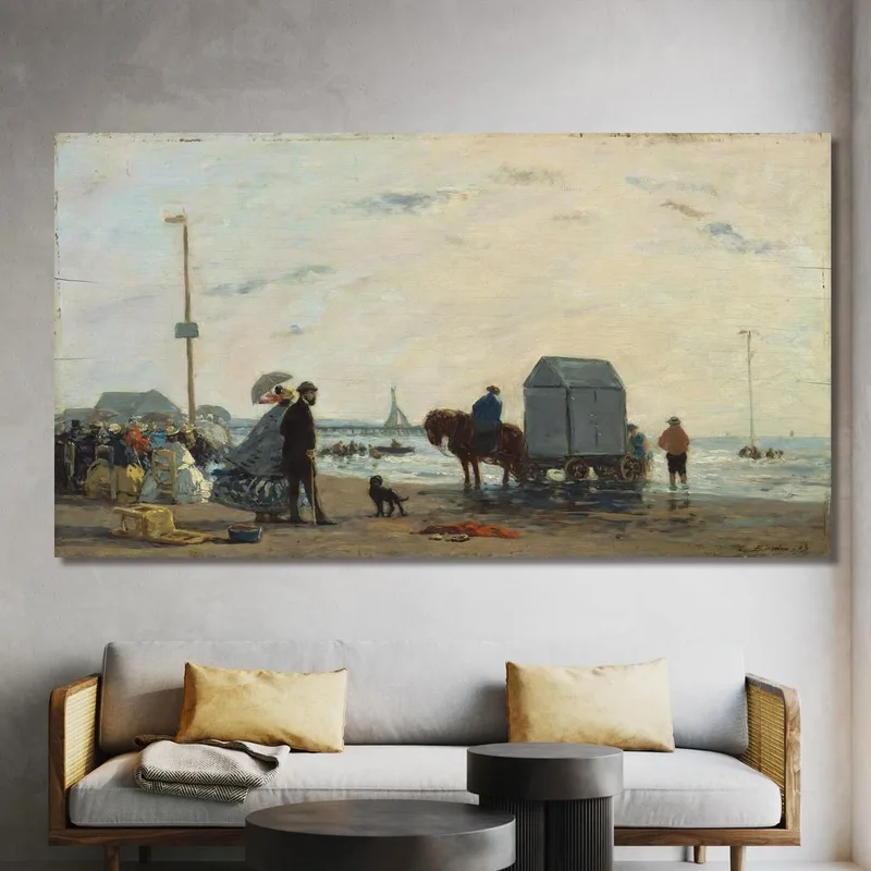 Sulla Spiaggia A Trouville Eugène Boudin