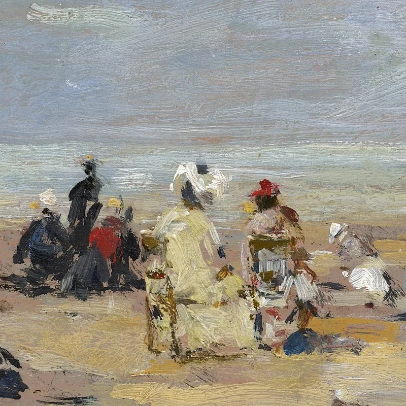 Sulla Spiaggia Eugène Boudin