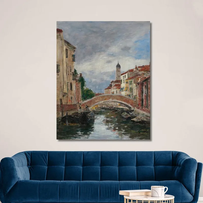 Petit Canal In Venice Eugène Boudin