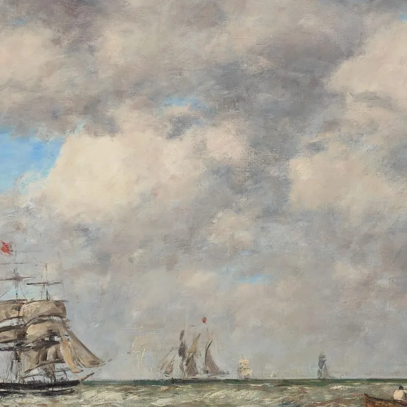 Pleine Mer Les Lamaneurs Eugène Boudin