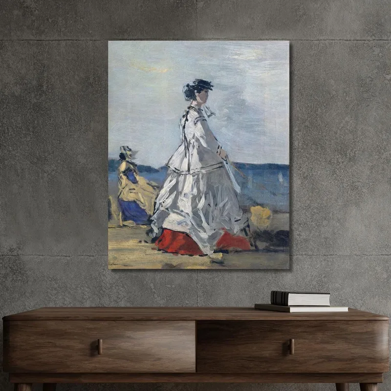 La Princesse Pauline Metternich Sur La Plage Eugène Boudin