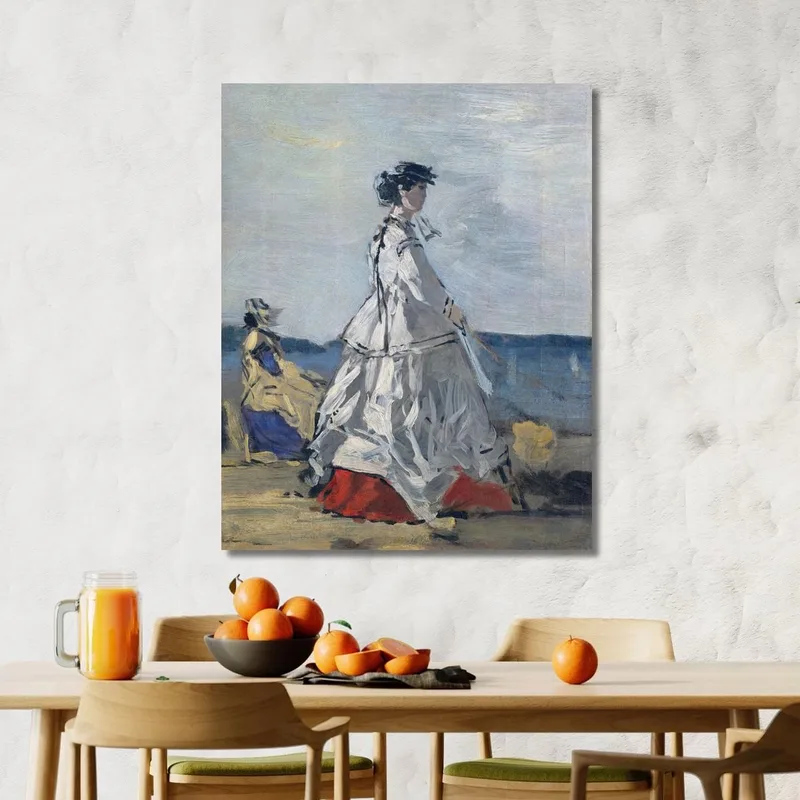 La Princesse Pauline Metternich Sur La Plage Eugène Boudin