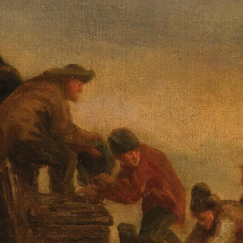 Fishermen By The Water Eugène Boudin