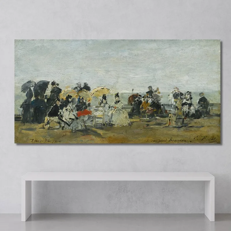 Scena Di Spiaggia A Trouville 2 Eugène Boudin