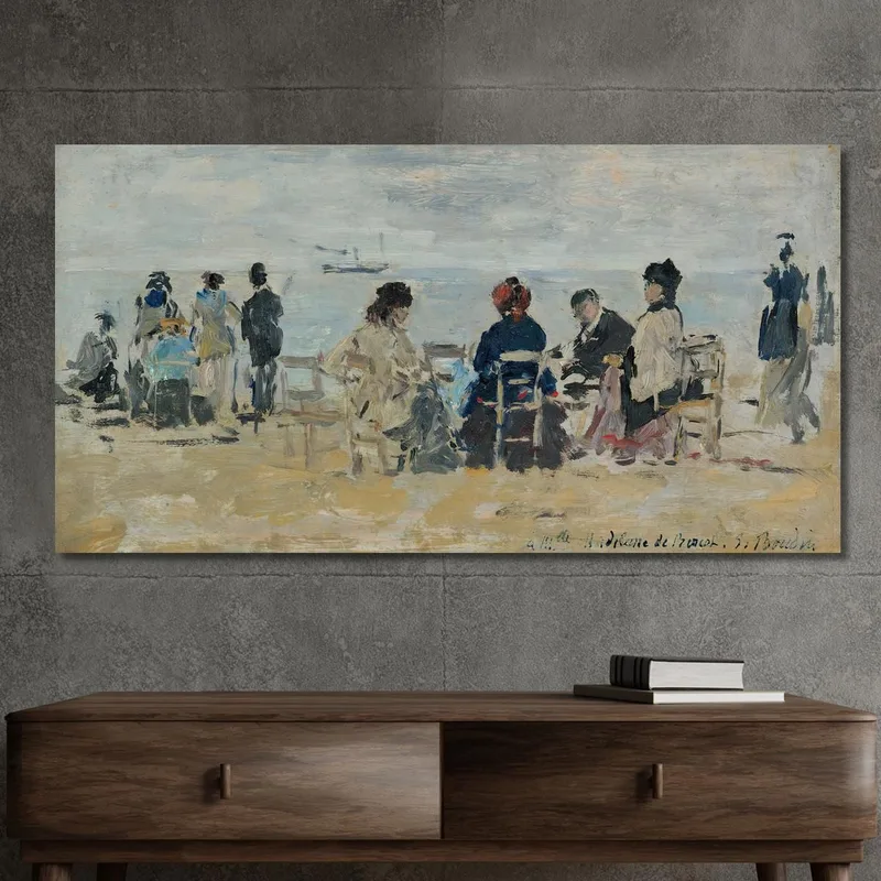 Beach Scene Eugène Boudin