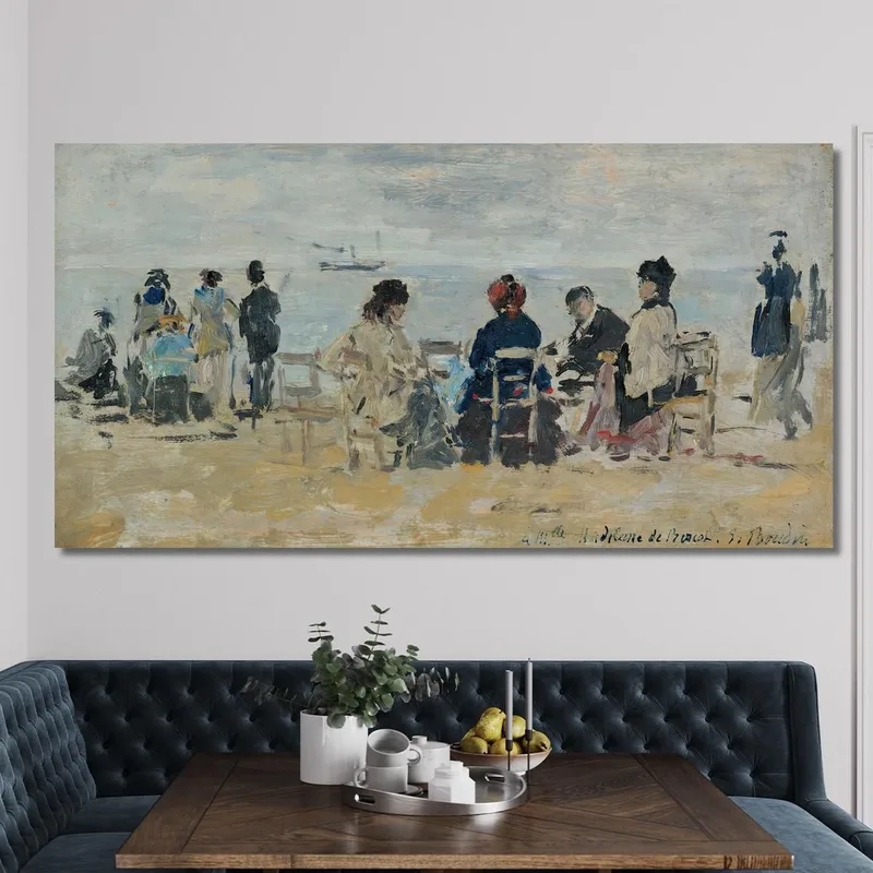 Beach Scene Eugène Boudin