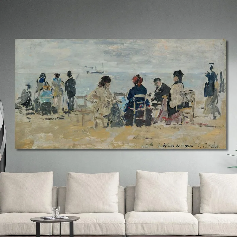 Beach Scene Eugène Boudin