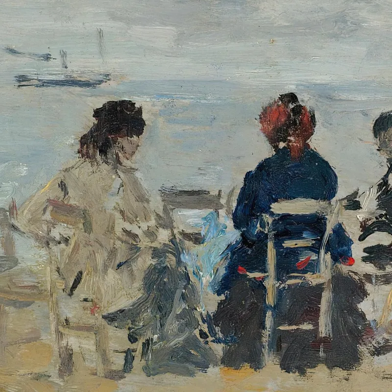 Beach Scene Eugène Boudin