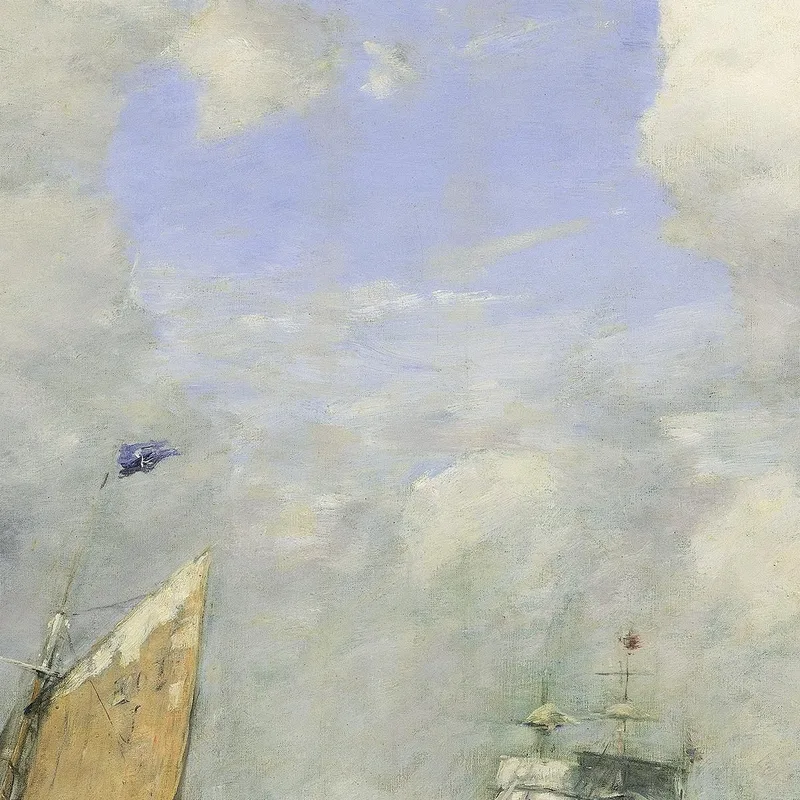 Barcos Y Veleros Saliendo De Le Havre Eugène Boudin