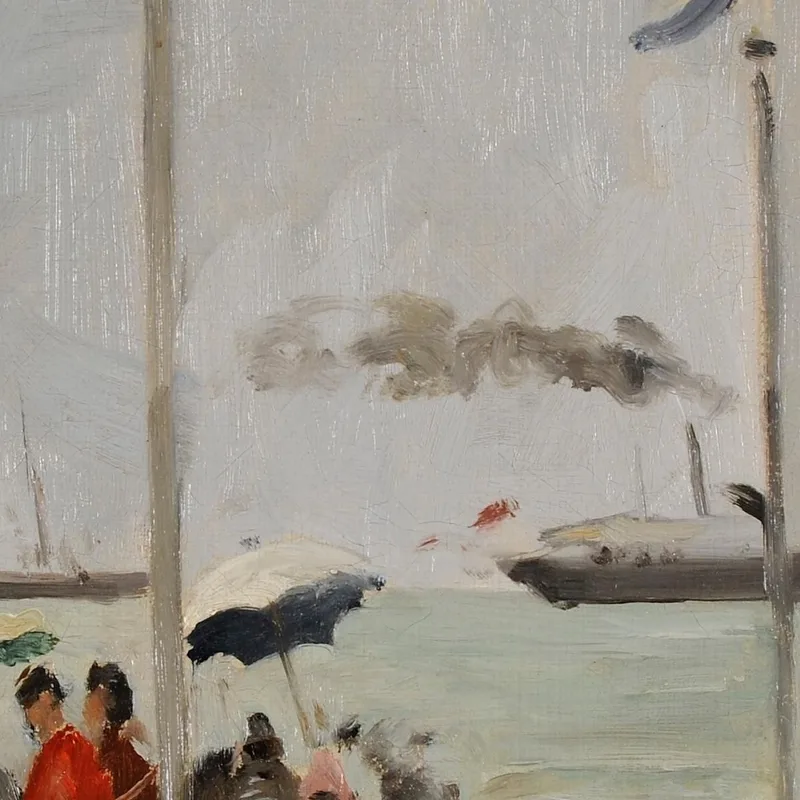 Sur La Plage De Trouville Eugène Boudin