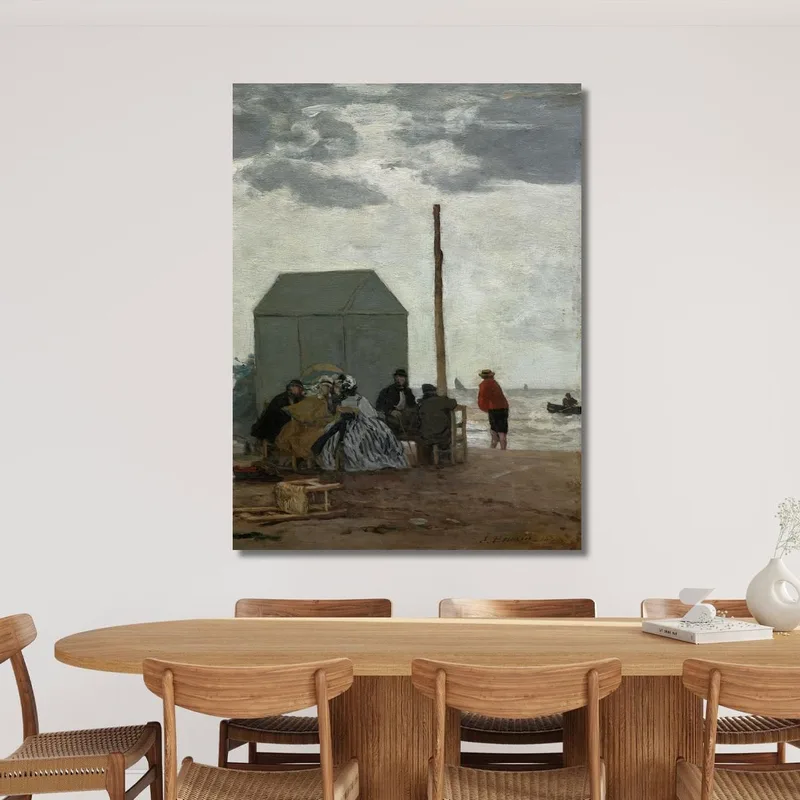 The Beach At Deauville Eugène Boudin