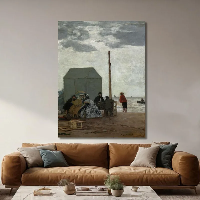 The Beach At Deauville Eugène Boudin