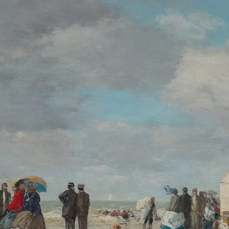 La Spiaggia Di Trouville Eugène Boudin