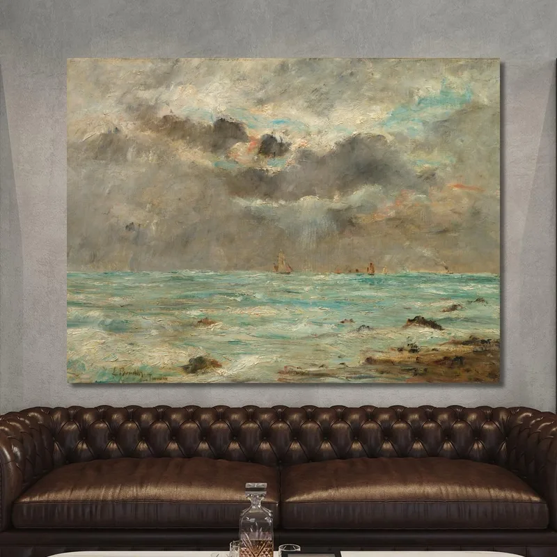 Die Küste Bei Trouville Eugène Boudin