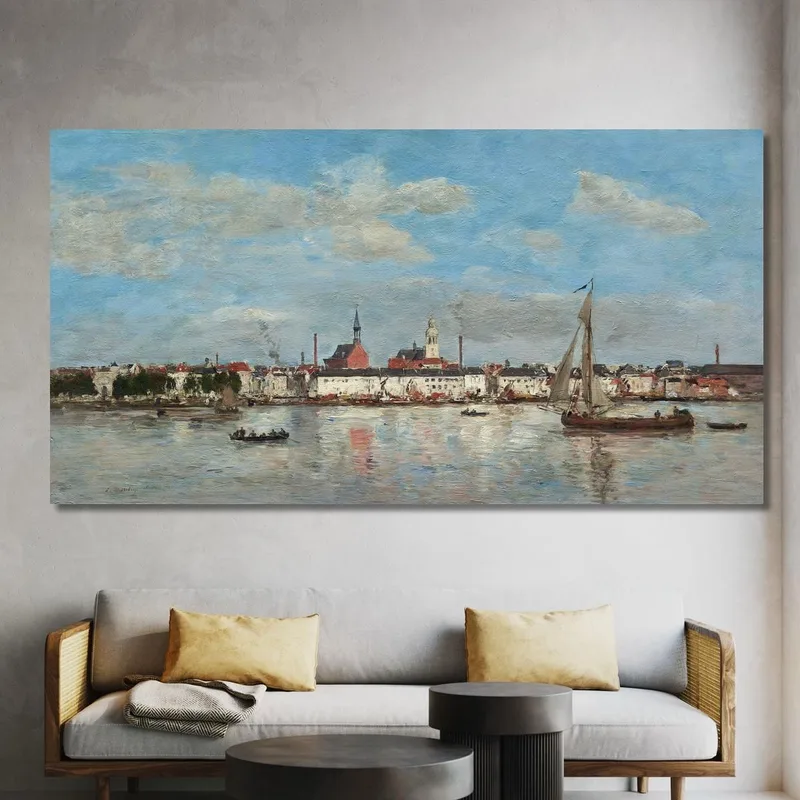 The Quay At Antwerp Eugène Boudin